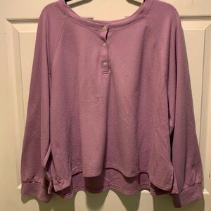 Casual Purple Long Sleeve Victoria’s Secret Top Women’s XXL